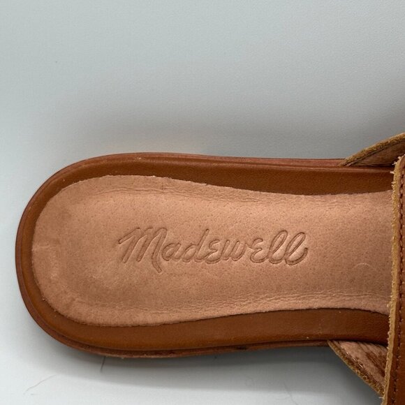 Madewell Gemma Cognac Pointed Toe Mule Flats - Picture 9 of 12